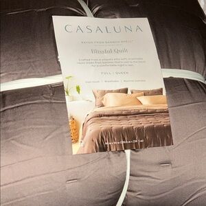 Casaluna F/Q Rayon from Blissful Quilt - Fig Brown